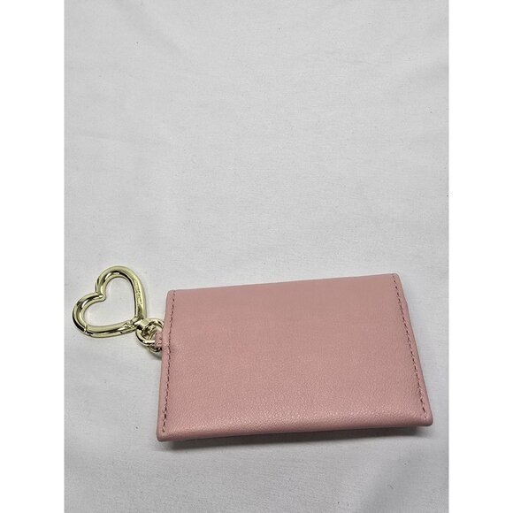 Juicy Couture Mini Clip On Coin Pouch Keychain- Pink - Picture 6 of 8